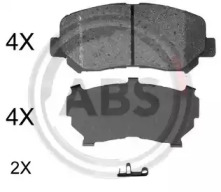 Комплект тормозных колодок A.B.S. 35058