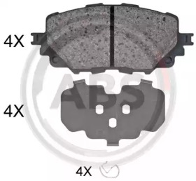 Комплект тормозных колодок A.B.S. 35126