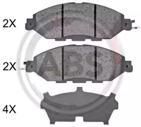 Комплект тормозных колодок A.B.S. 35130