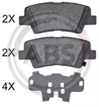 Комплект тормозных колодок A.B.S. 35133