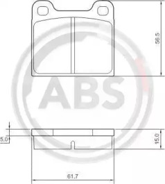 Комплект тормозных колодок A.B.S. 36009