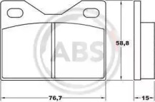 Комплект тормозных колодок A.B.S. 36051