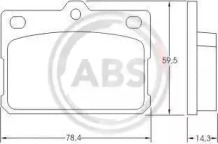 Комплект тормозных колодок A.B.S. 36072