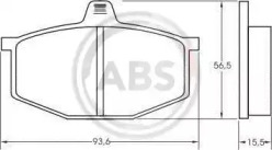 Комплект тормозных колодок A.B.S. 36108