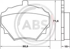 Комплект тормозных колодок A.B.S. 36125