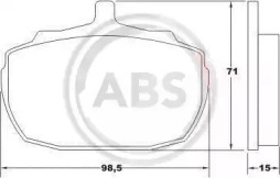 Комплект тормозных колодок A.B.S. 36139