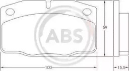 Комплект тормозных колодок A.B.S. 36145