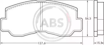 Комплект тормозных колодок A.B.S. 36151