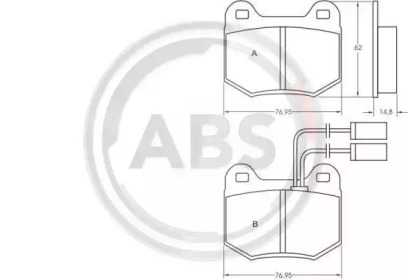 Комплект тормозных колодок A.B.S. 36582