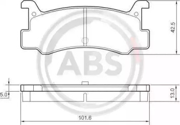 Комплект тормозных колодок A.B.S. 36607