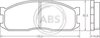 Комплект тормозных колодок A.B.S. 36642