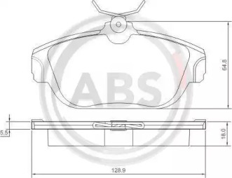 Комплект тормозных колодок A.B.S. 36710