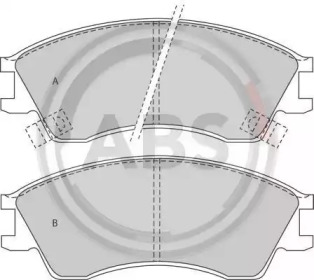 Комплект тормозных колодок A.B.S. 36738