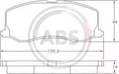 Комплект тормозных колодок A.B.S. 37017