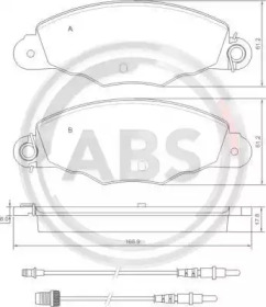 Комплект тормозных колодок A.B.S. 37039