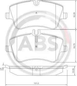 Комплект тормозных колодок A.B.S. 37165