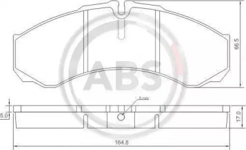 Комплект тормозных колодок A.B.S. 37299