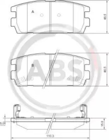 Комплект тормозных колодок A.B.S. 37324