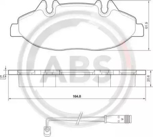 Комплект тормозных колодок A.B.S. 37449