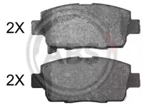 Комплект тормозных колодок A.B.S. 37979