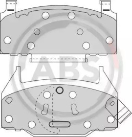 Комплект тормозных колодок A.B.S. 38162