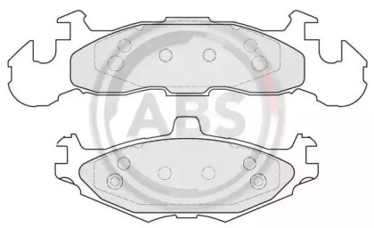 Комплект тормозных колодок A.B.S. 38219