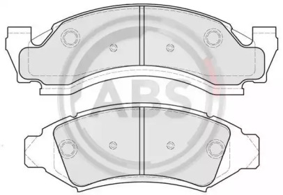 Комплект тормозных колодок A.B.S. 38375