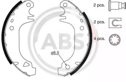 Комлект тормозных накладок A.B.S. 8311