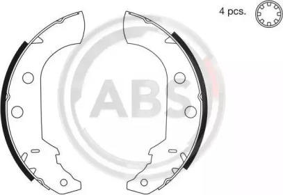 Комлект тормозных накладок A.B.S. 8321