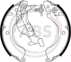 Комлект тормозных накладок A.B.S. 8667