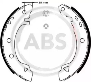 Комлект тормозных накладок A.B.S. 8917