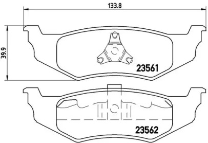 Комплект тормозных колодок A.B.S. P11010