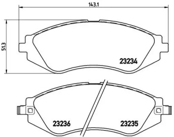 Комплект тормозных колодок A.B.S. P15002