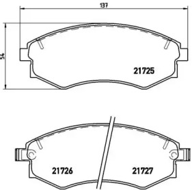 Комплект тормозных колодок A.B.S. P15011