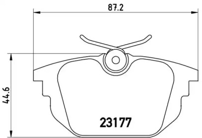 Комплект тормозных колодок A.B.S. P23026