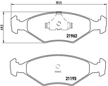 Комплект тормозных колодок A.B.S. P23055