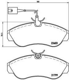 Комплект тормозных колодок A.B.S. P23084