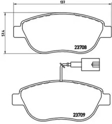 Комплект тормозных колодок A.B.S. P23087