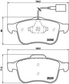 Комплект тормозных колодок A.B.S. P23132