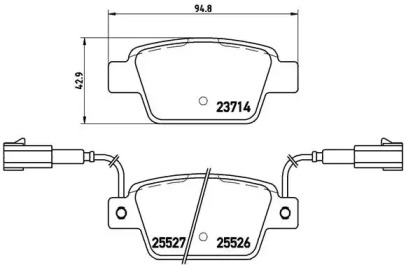 Комплект тормозных колодок A.B.S. P23135