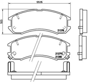 Комплект тормозных колодок A.B.S. P24024