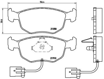 Комплект тормозных колодок A.B.S. P24035