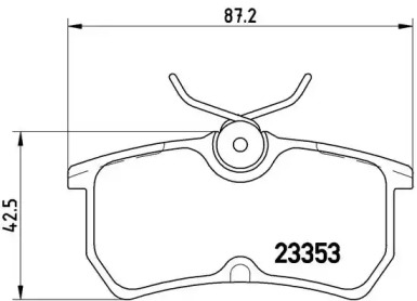 Комплект тормозных колодок A.B.S. P24047