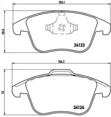 Комплект тормозных колодок A.B.S. P24076