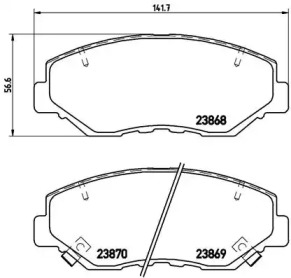 Комплект тормозных колодок A.B.S. P28035