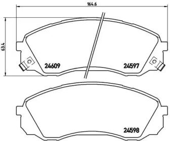 Комплект тормозных колодок A.B.S. P30041