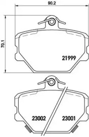 Комплект тормозных колодок A.B.S. P50038