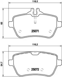 Комплект тормозных колодок A.B.S. P50103