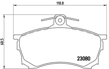 Комплект тормозных колодок A.B.S. P54021