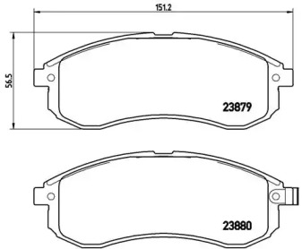 Комплект тормозных колодок A.B.S. P54033